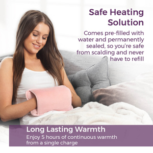 Carmen Pink Rechargeable Hot Water Bottle